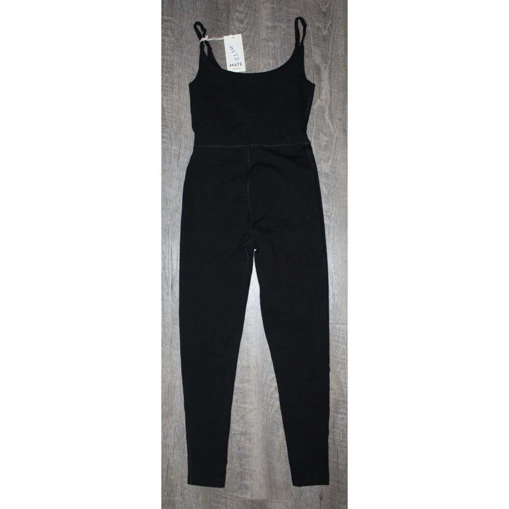 MATE the Label Organic Cotton Stretch Long Unitard BLACK SZ XL NWT RARE!